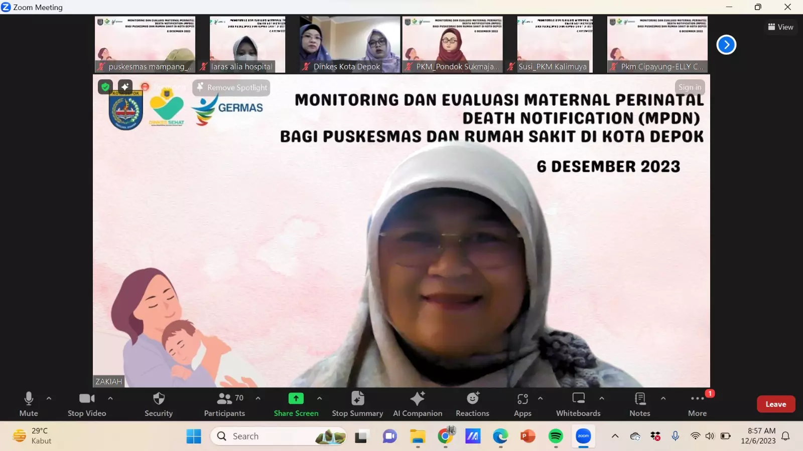 Turunkan AKI AKB Dinkes Depok Adakan Pertemuan dengan Puskesmas dan RS