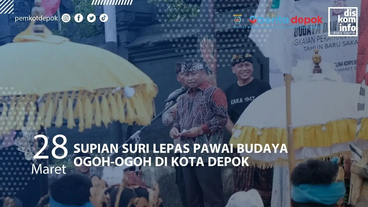 Supian Suri Lepas Pawai Budaya Ogoh-ogoh di Kota Depok