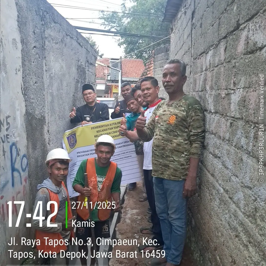 Pembangunan Fisik Kelurahan Cimpaeun Capai 70 Persen, Optimis Selesai di Pertengahan Desember 2025