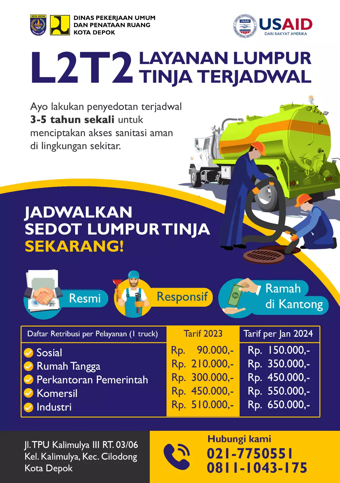Jaga Akses Sanitasi Aman, Kadis PUPR Minta Warga Rutin Lakukan Penyedotan Septik Tank