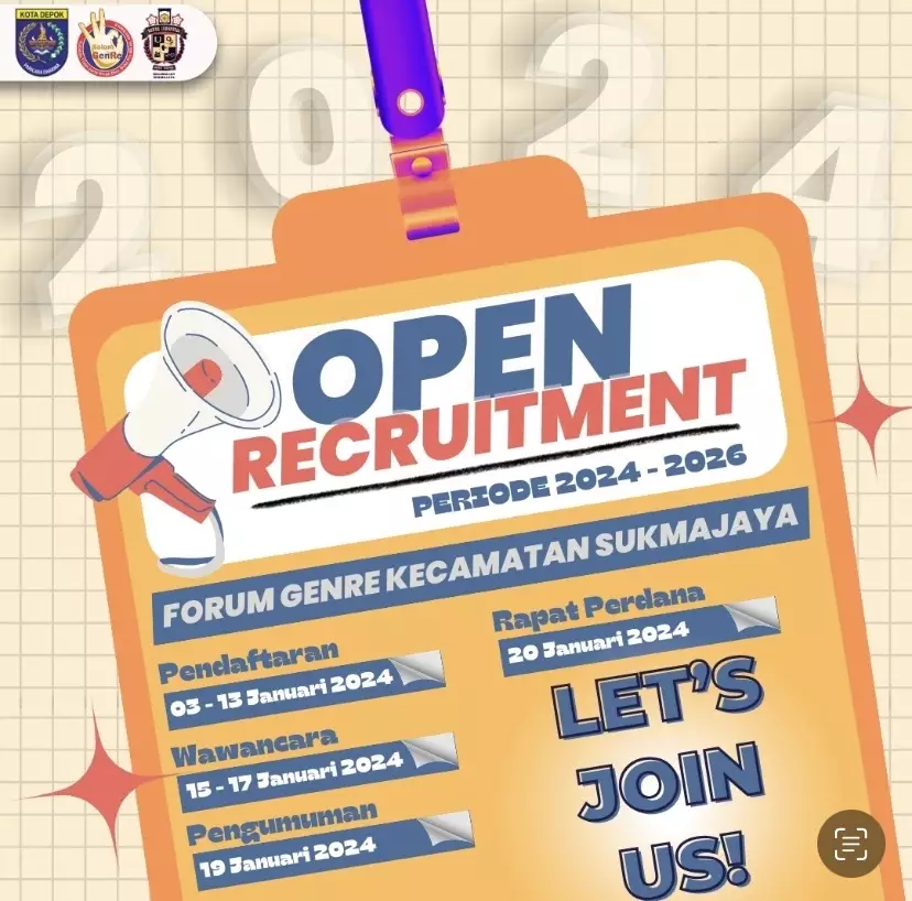 Forum Genre Kecamatan Sukmajaya Buka Pendaftaran Kepengurusan, Yuk Gabung!