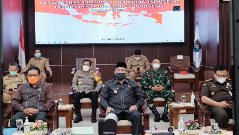 Wali Kota Depok Ikuti Pengarahan Presiden RI Pasca Idulfitri