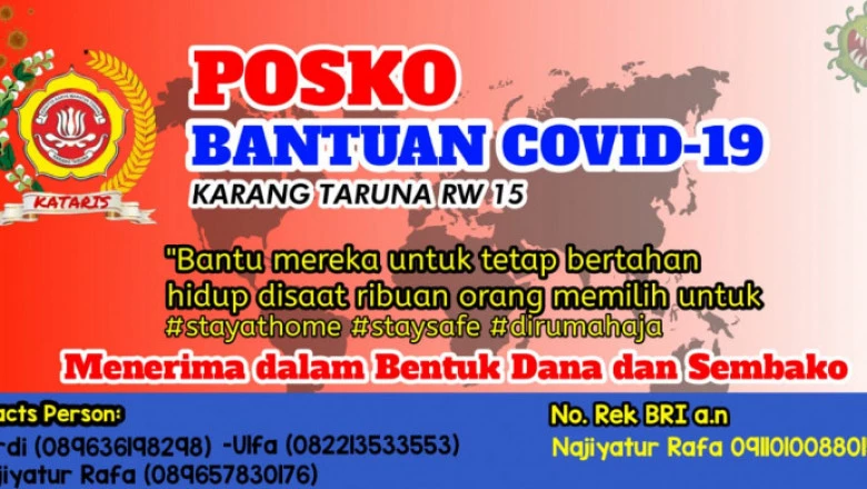 Katar RW 15 Panmas Dirikan Posko Bantuan Covid-19 