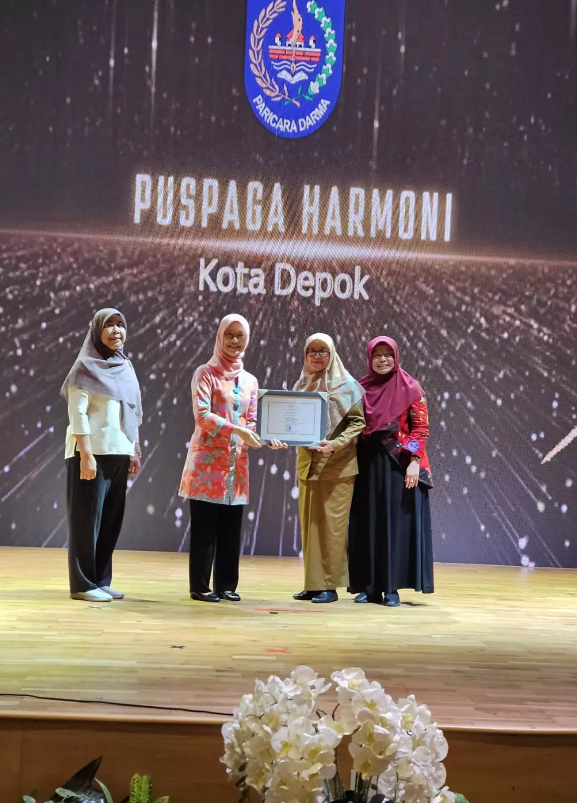 Puspaga Harmoni Depok Raih Penghargaan Tematik Pemenuhan Hak Anak dari Kementerian PPPA