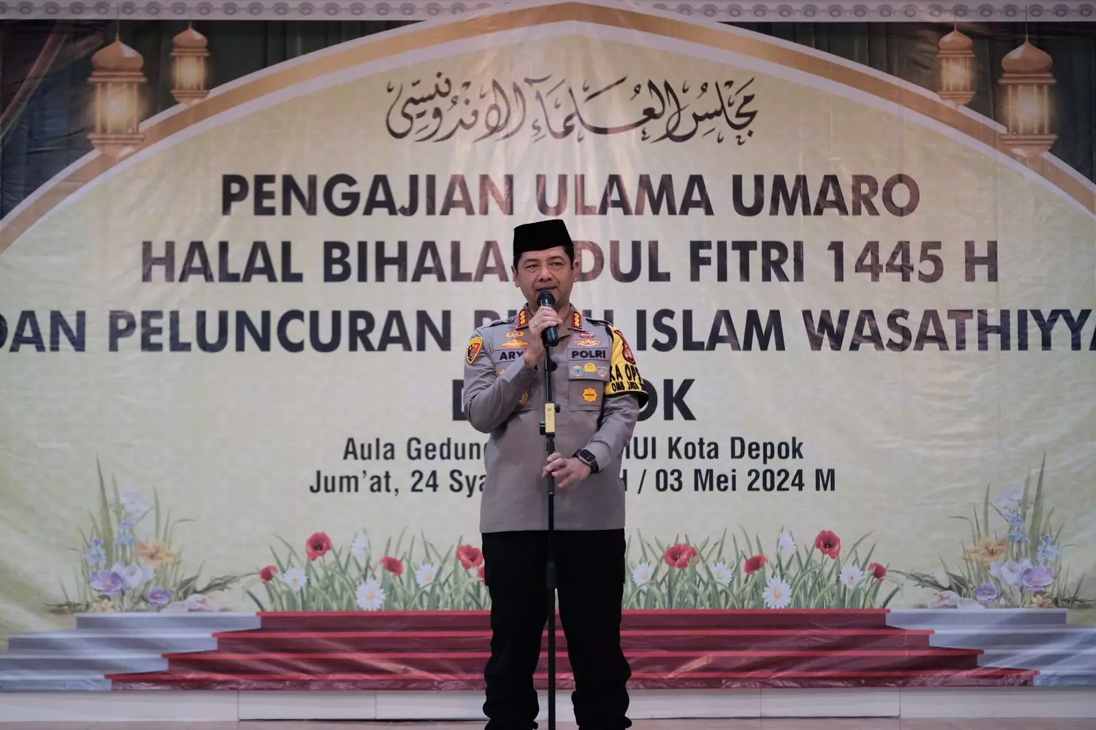 Apresiasi Pengajian Ulama Umaro dan Halalbihalal MUI, Kapolres Metro Depok: Jadi Saling Kenal