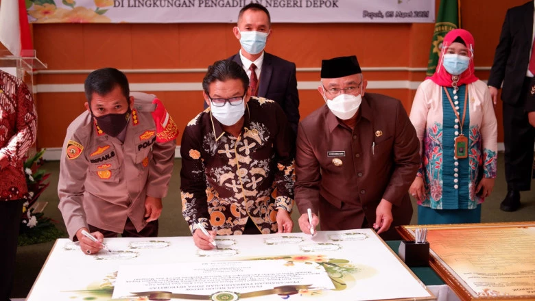 Pemkot Dukung Langkah PN Depok Canangkan Zona Integritas Bebas Korupsi