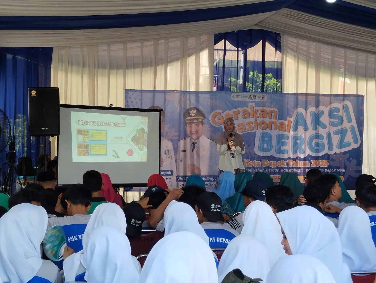 Gelar Gerakan Aksi Bergizi, Dinkes Depok Ajak Pelajar Depok Terapkan Pola Hidup Sehat