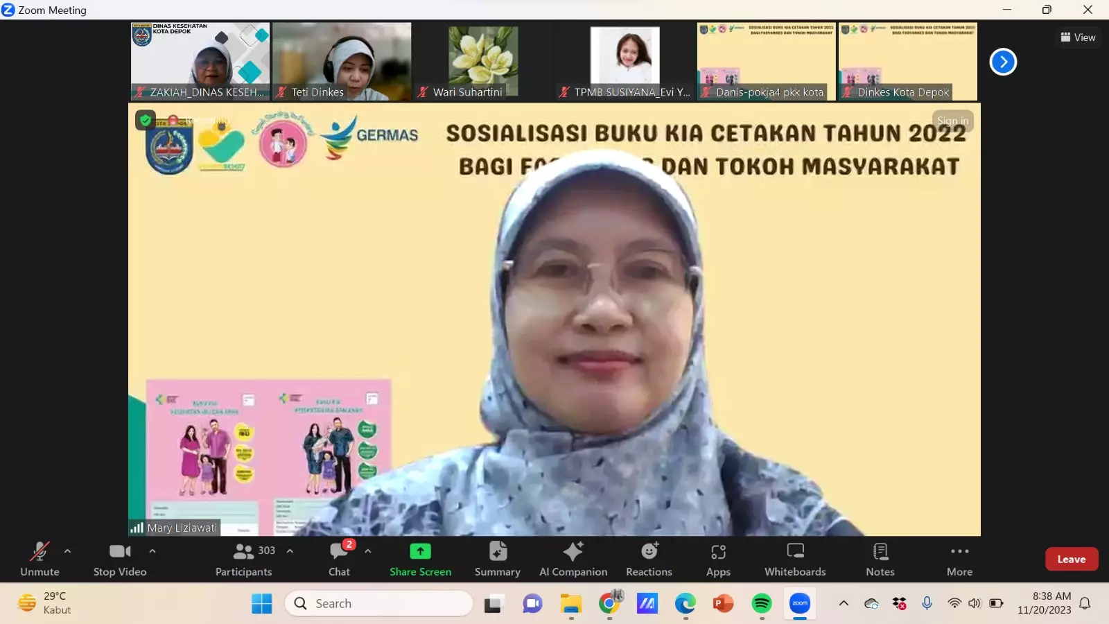 Cegah AKI, AKB dan Stunting, Dinkes Depok Sosialisasi Penggunaan Buku KIA