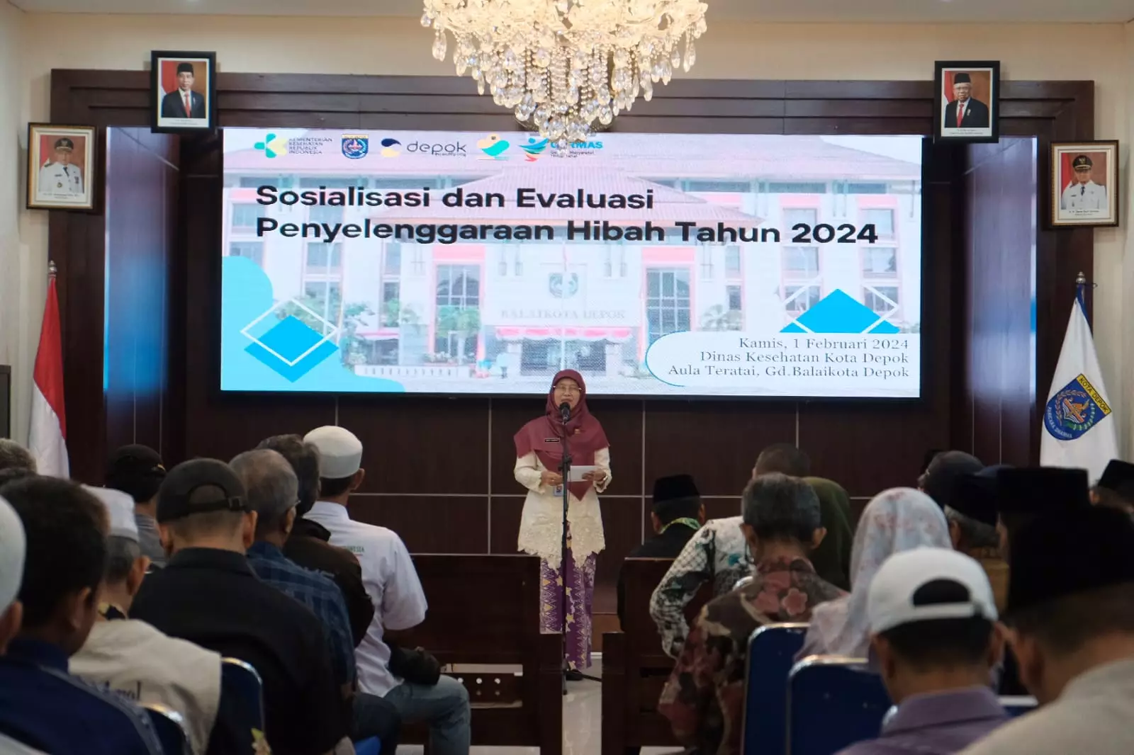 Dinkes Depok Adakan Sosialisasi dan Evaluasi Penyelenggaraan Hibah Tahun 2024