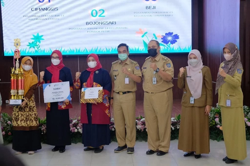 Posyandu Teratai RW 11 Curug Kecamatan Cimanggis Raih Juara Pertama di Lomba Tingkat Kota Depok