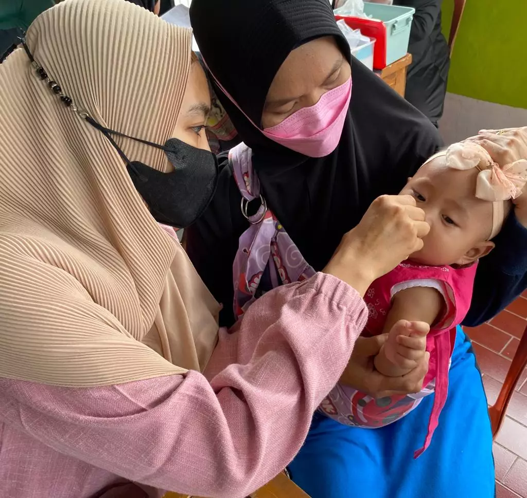 Warga RW 01 Kelurahan Abadijaya Sambut Antusias Pelaksanaan Sub PIN Polio