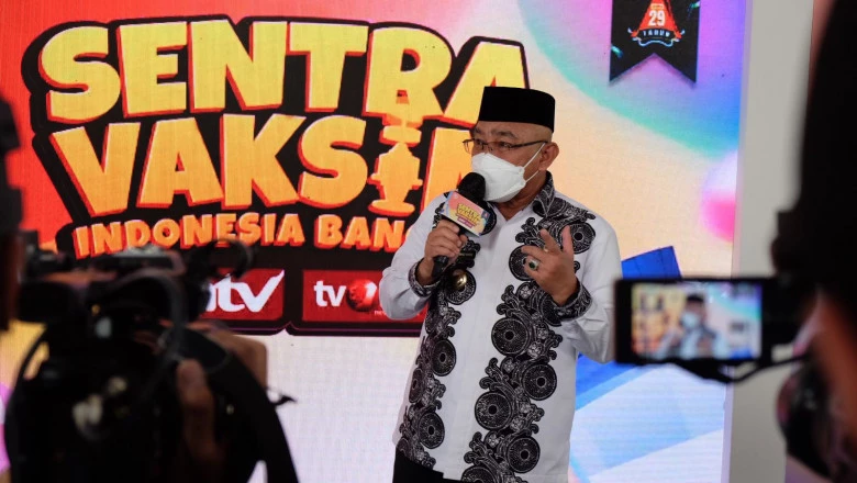 ANTV dan tvOne Gelar Sentra Vaksinasi di Cilodong, Wali Kota Depok Apresiasi Antusias Warga