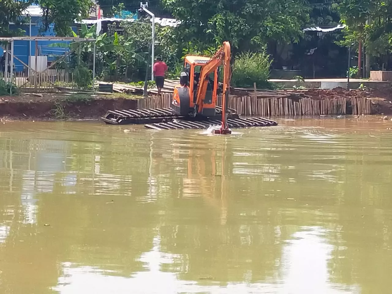 DPUPR Depok Normalisasi Tandon Air di Perumahan Permata Cimanggis
