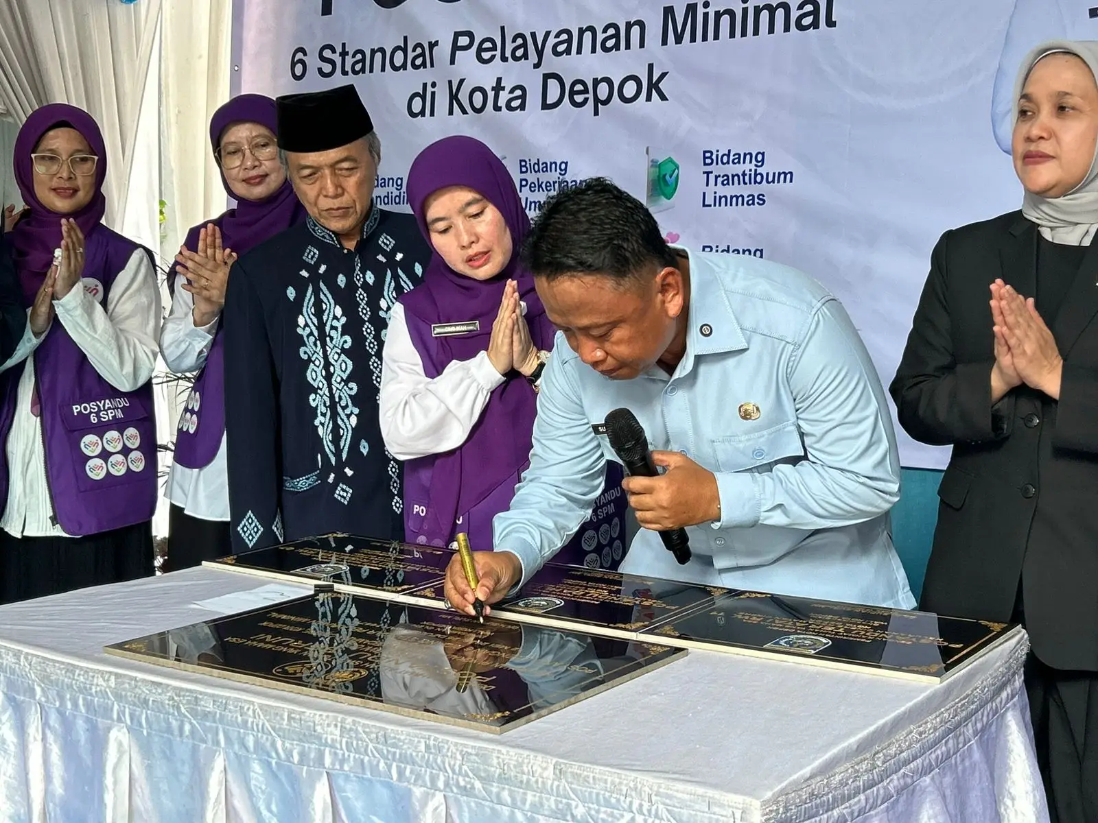 Resmikan Posyandu 6 SPM di Cinere, Wali Kota Depok Tekankan Pemerintah Harus Membahagiakan Warga