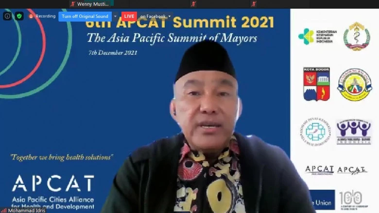 Wali Kota Depok Bicara Pengendalian Tembakau dan PTM di 6th APCAT Summit 2021