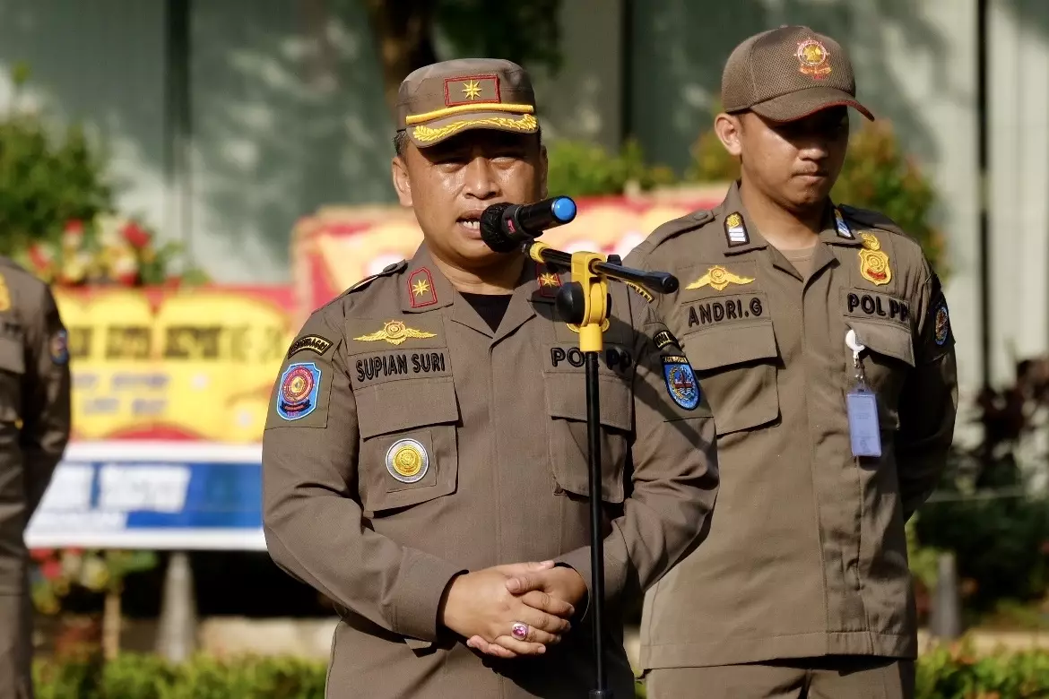 Sekda Depok Pimpin Apel Pagi Satuan Polisi Pamong Praja