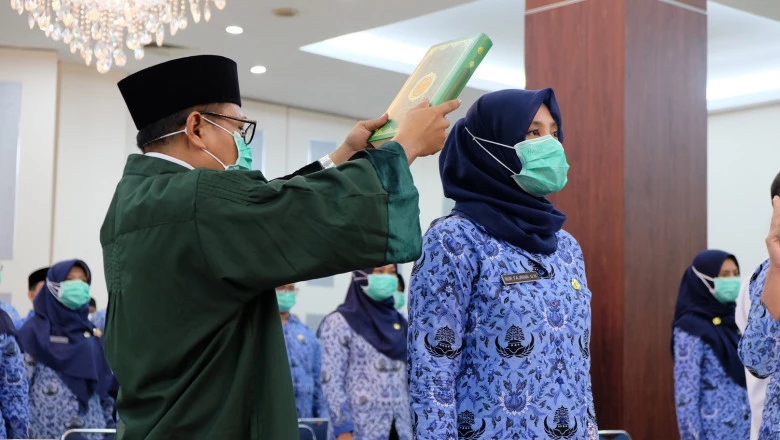 Pelantikan dan Pengambilan Sumpah Jabatan CPNS Kota Depok Tahun 2021
