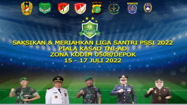 Liga Santri Piala KASAD Wilayah Kodim Depok Siap Gelar, Delapan Ponpes Siap Bertanding