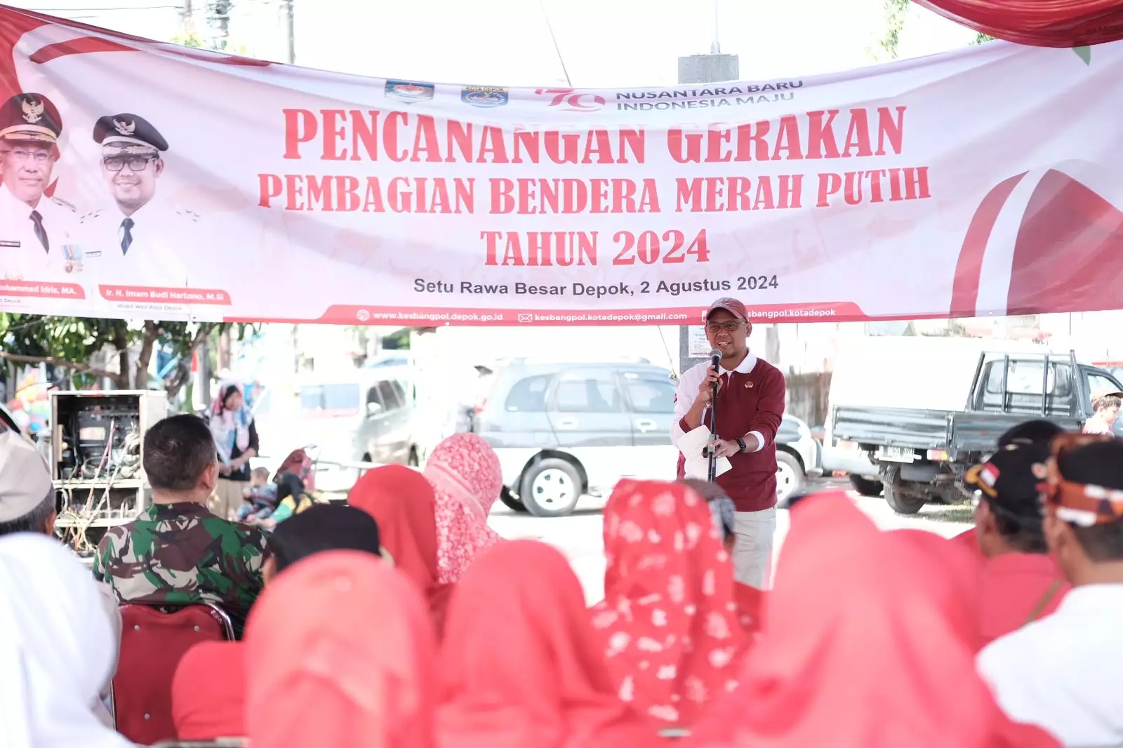 Rayakan HUT RI, Bang Imam Ingatkan Warga Pasang Bendera Merah Putih