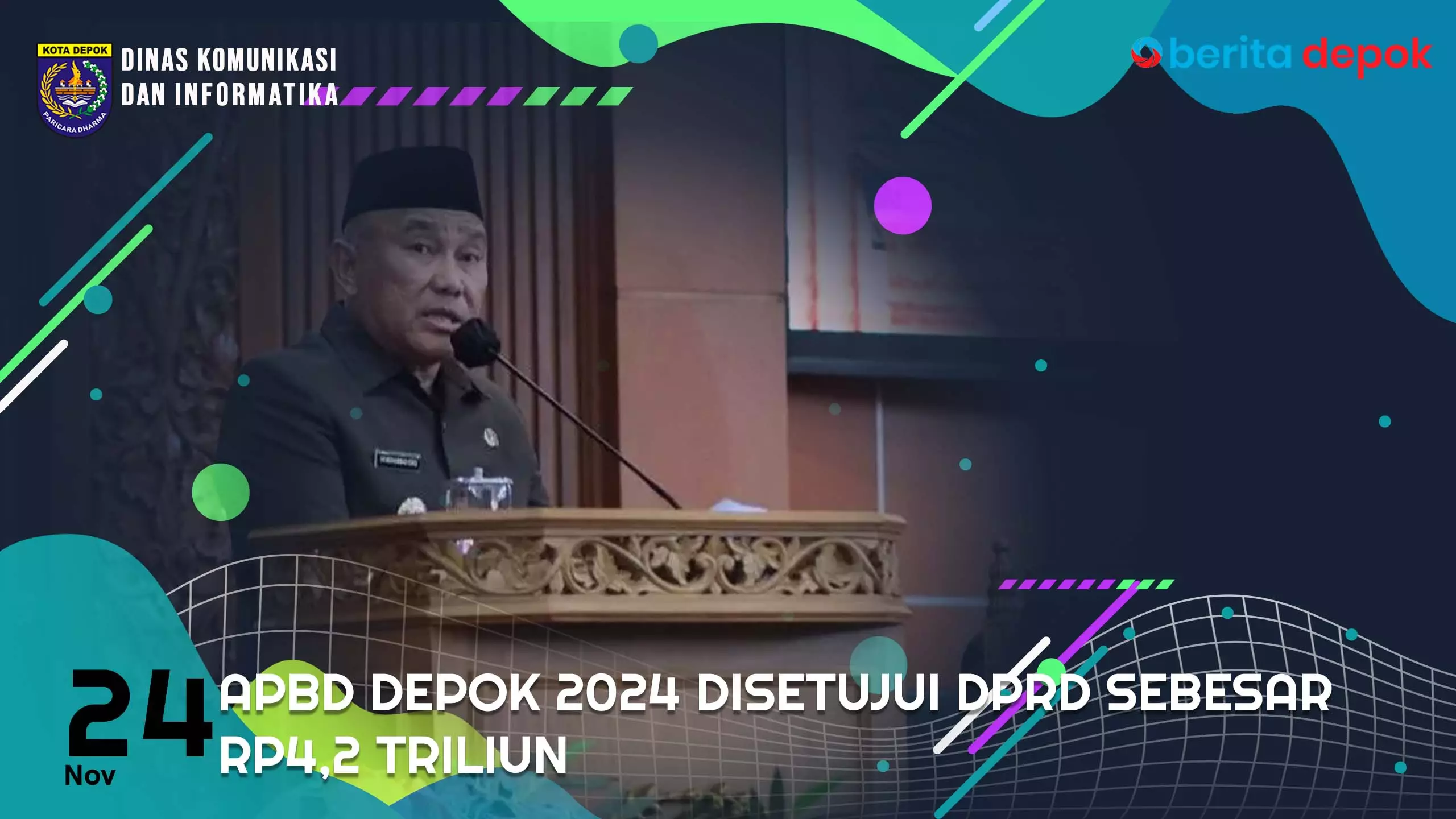 APBD Depok 2024 Disetujui DPRD Sebesar Rp4,2 Triliun