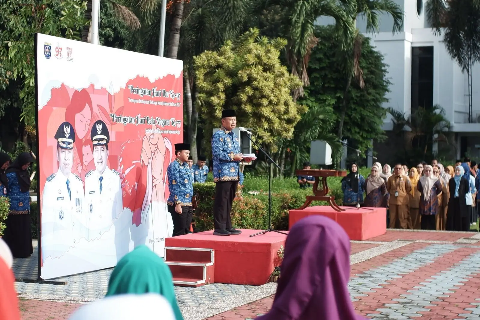 Wali Kota Depok Jadi Inspektur Upacara Peringatan Hari Ibu dan Hari Bela Negara 2025