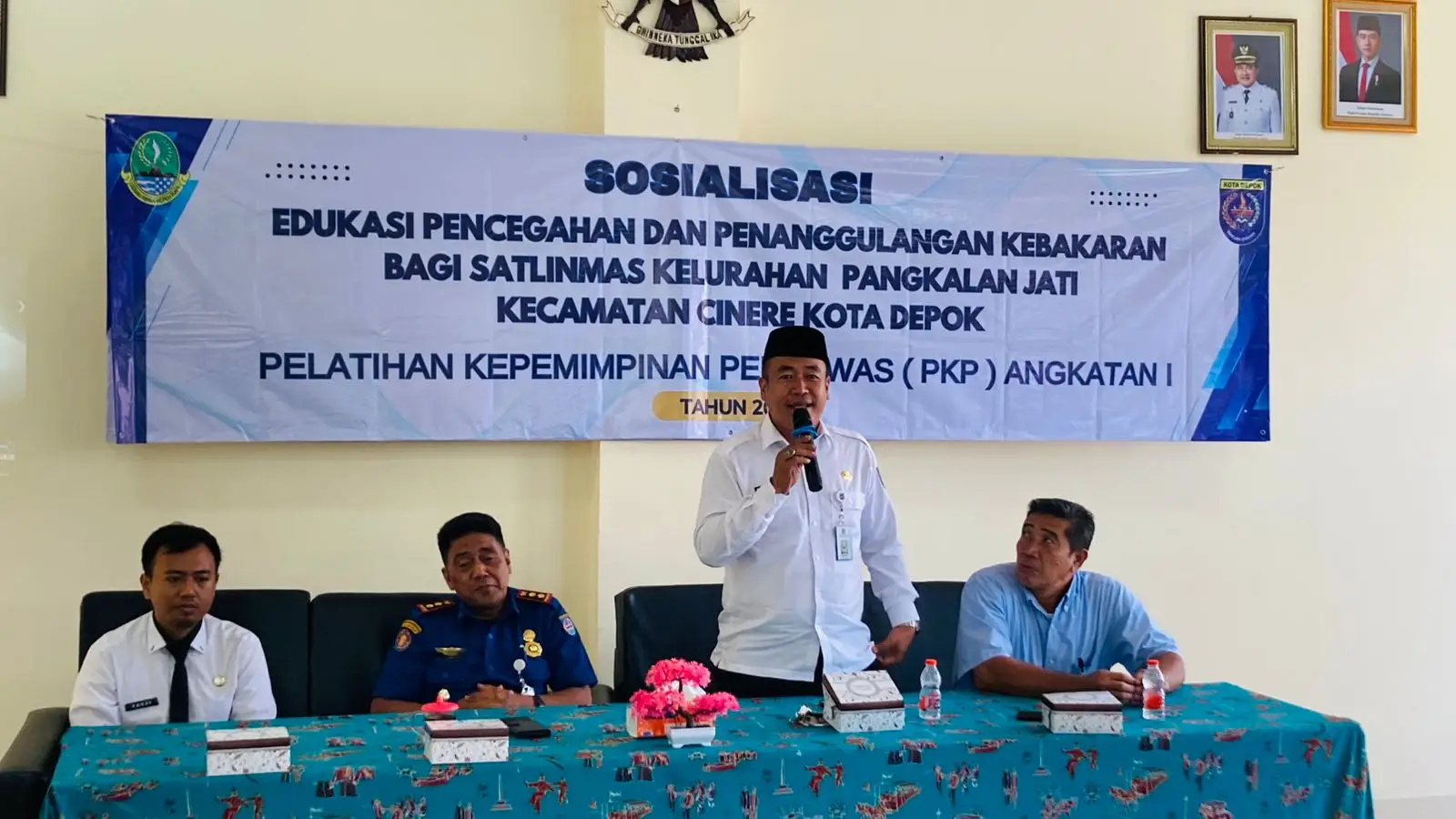 Satlinmas Sampai Kader Didorong Jadi Garda Terdepan Penanggulangan Kebakaran di Pangkalan Jati