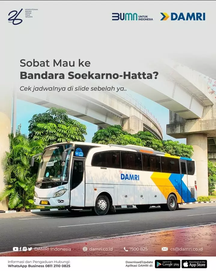 Bus Damri Jurusan Terminal Sawangan-Bandara Soeta Segera Hadir, Tarif Percobaan Rp 50.000