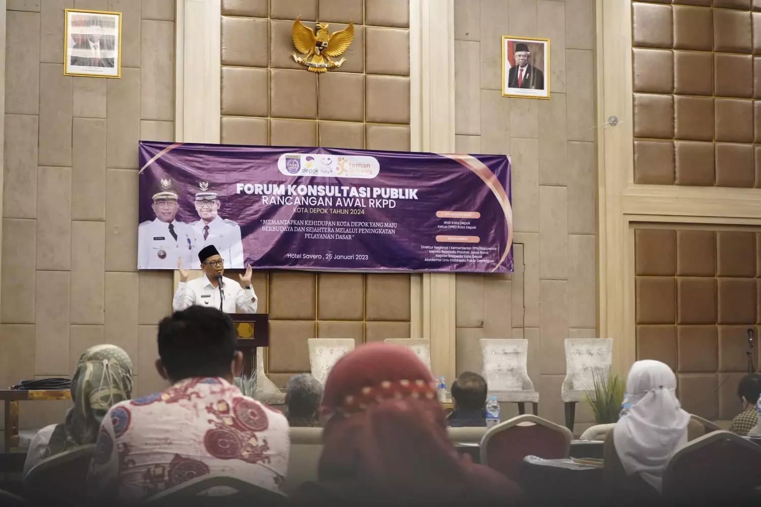 Hadiri Forum Konsultasi Publik Ranwal RKPD 2024, Wakil Wali Kota Sampaikan Sejumlah Arahan