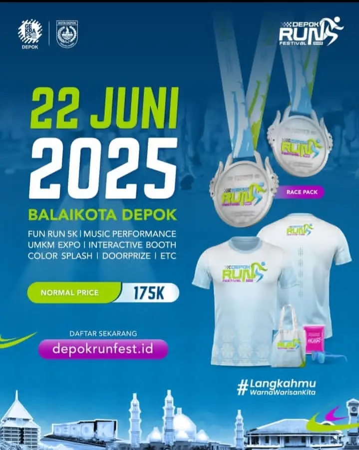 2.500 Runners Siap Ramaikan Depok Run Fest 2025
