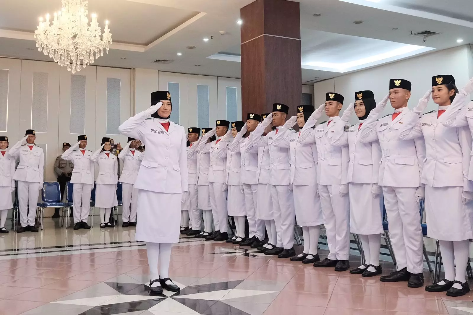 42 Paskibraka Siap Kibarkan Sang Merah Putih di Langit Kota Depok 