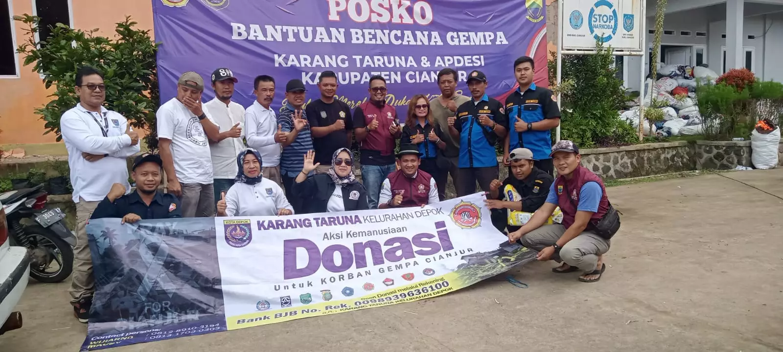 Katar Depok Bawa Bantuan Logistik untuk Korban Gempa Cianjur
