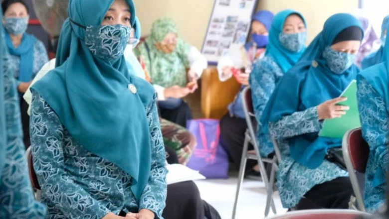 Pjs Ketua TP PKK Pantau Lomba Kesatuan Gerak