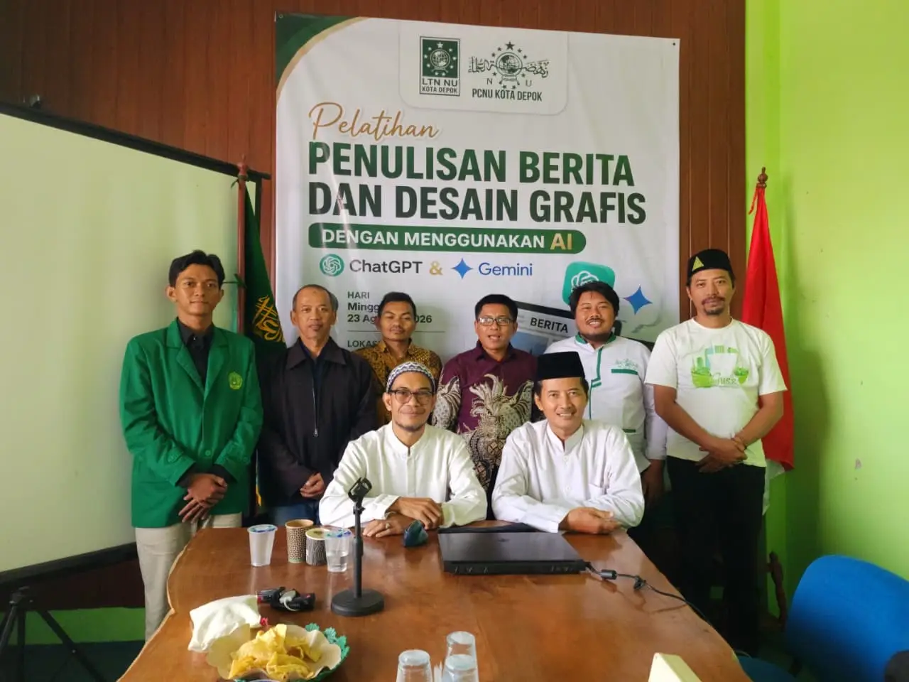 Bikin Berita Kurang dari Lima Menit, Kader NU Depok Belajar Caranya
