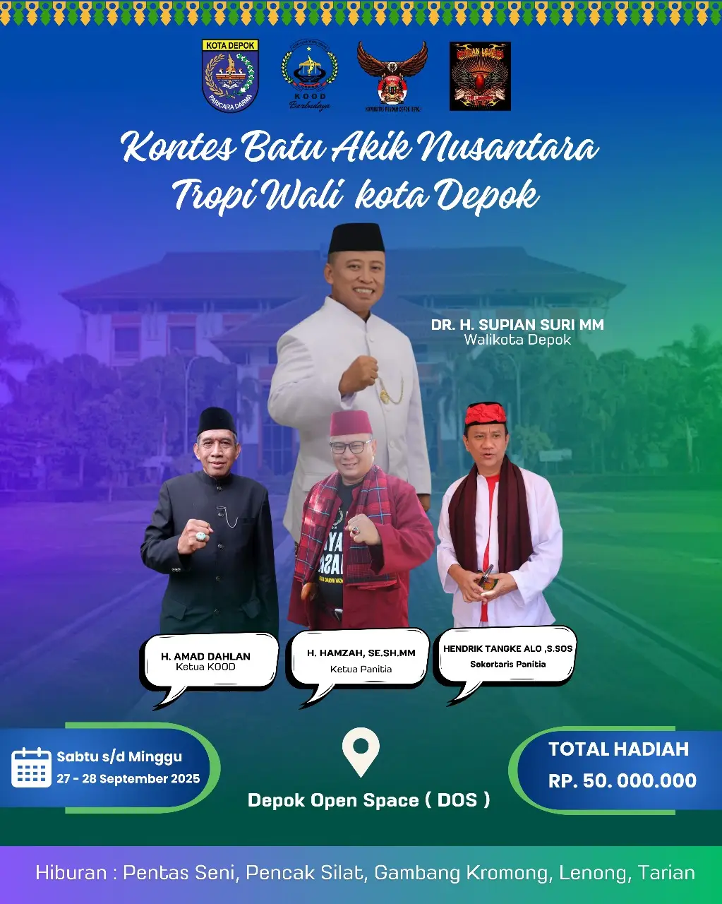 Kontes Batu Akik Nusantara Piala Wali Kota Depok Siap Digelar, Total Hadiah Rp 50 Juta