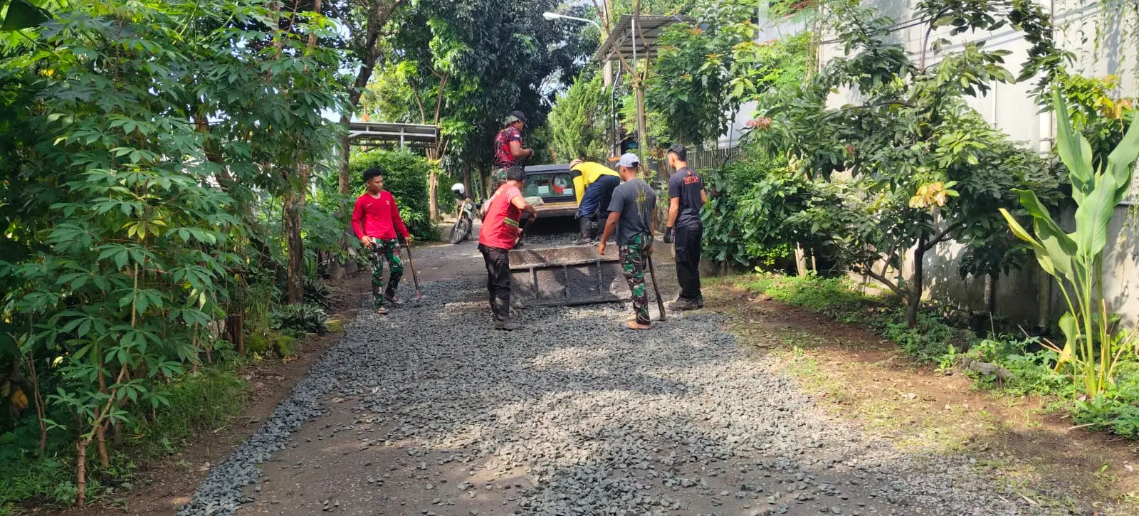 TMMD Depok Tancap Gas, Jalan, Drainase hingga RTLH Mulai Dikerjakan