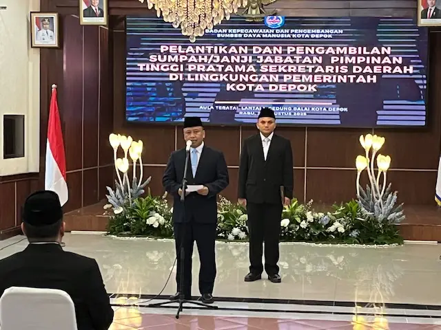 Lantik Mangnguluang Sebagai Sekda, Ini Harapan Wali Kota Depok