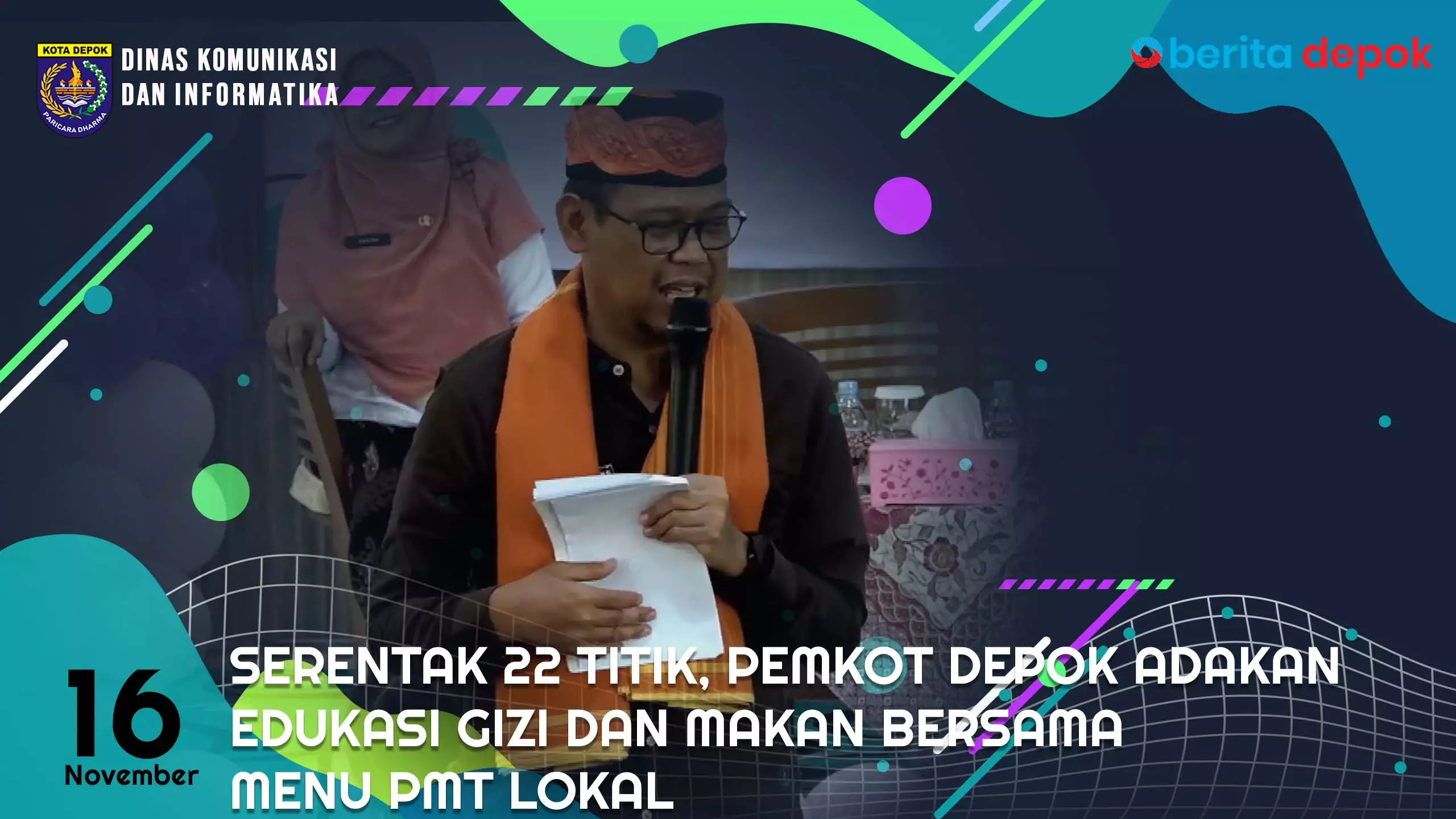 Video: Serentak 22 Titik, Pemkot Depok Adakan Edukasi Gizi dan Makan Bersama Menu PMT Lokal