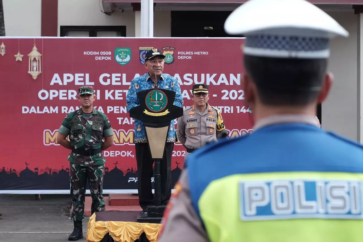 Wali Kota Depok Jadi Pembina Apel Operasi Ketupat Jaya 2023