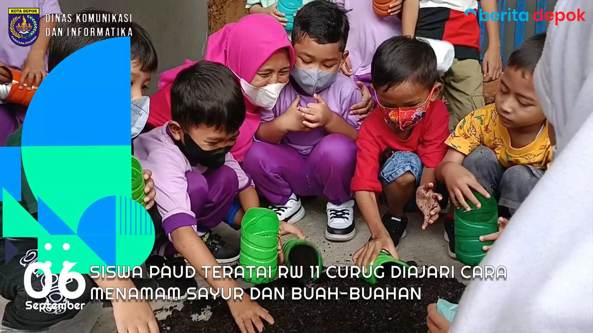 Video: Siswa PAUD Teratai RW 11 Curug Diajari Cara Menamam Sayur dan Buah-buahan