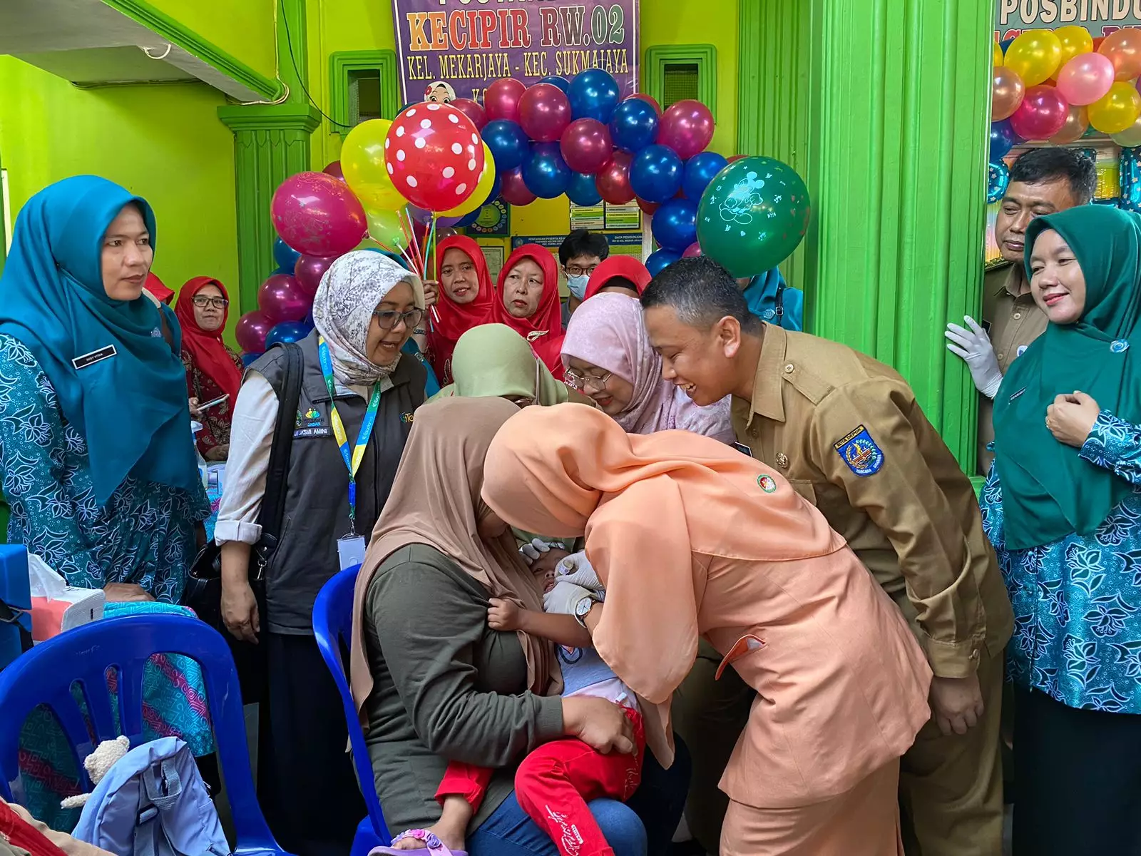 Pekan Imunisasi Polio, Ketua DWP Depok Ajak Orang Tua Bawa Balita ke Posyandu