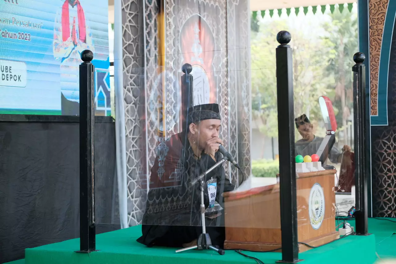 Peserta MTQ Kategori Canet dan Qiro'at Sab'ah Unjuk Kemampuan di hadapan Dewan Hakim