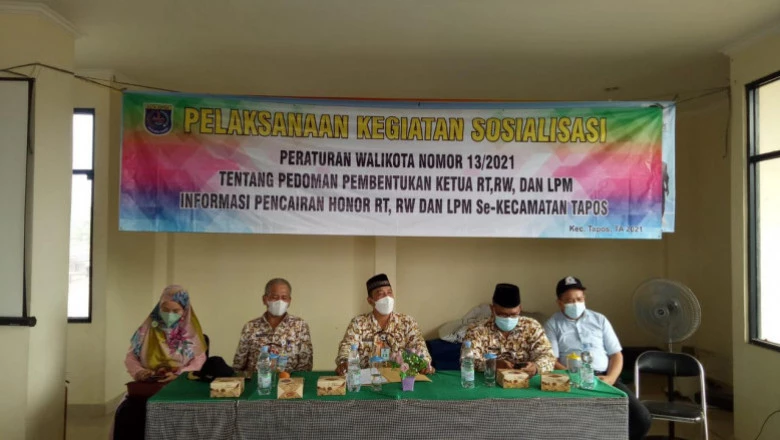 Kecamatan Tapos Sosialisasikan Pedoman Pembentukan RT-RW dan LPM