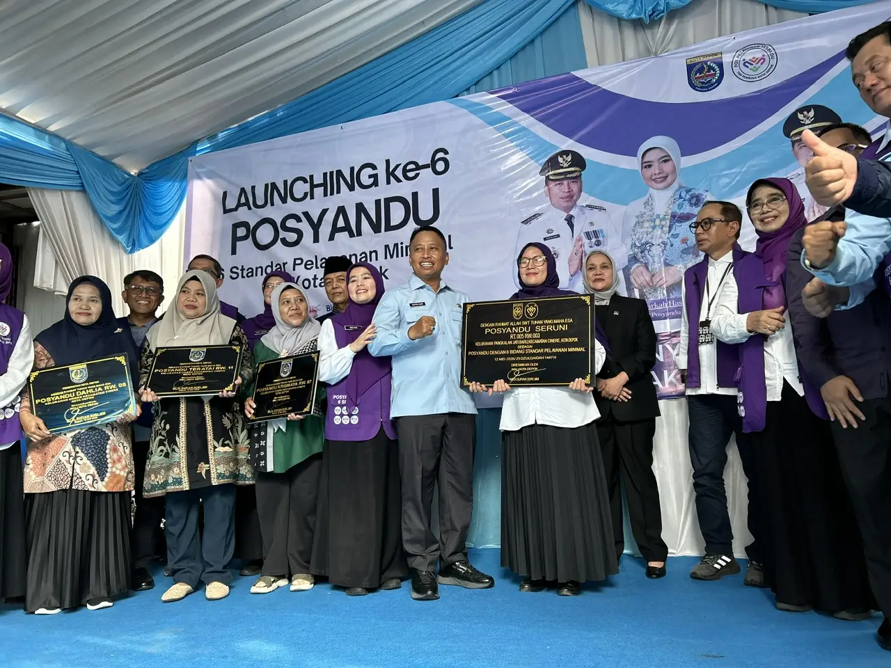 Wali Kota Depok Resmikan Empat Posyandu 6 SPM se-Kecamatan Cinere