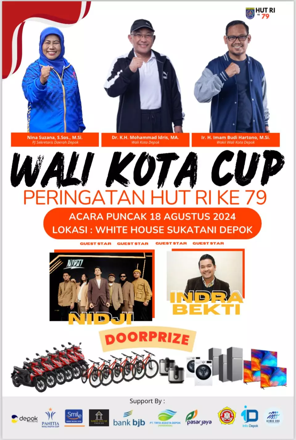 Nidji Bakal Memeriahkan Puncak Perayaan Kemerdekaan di Kota Depok