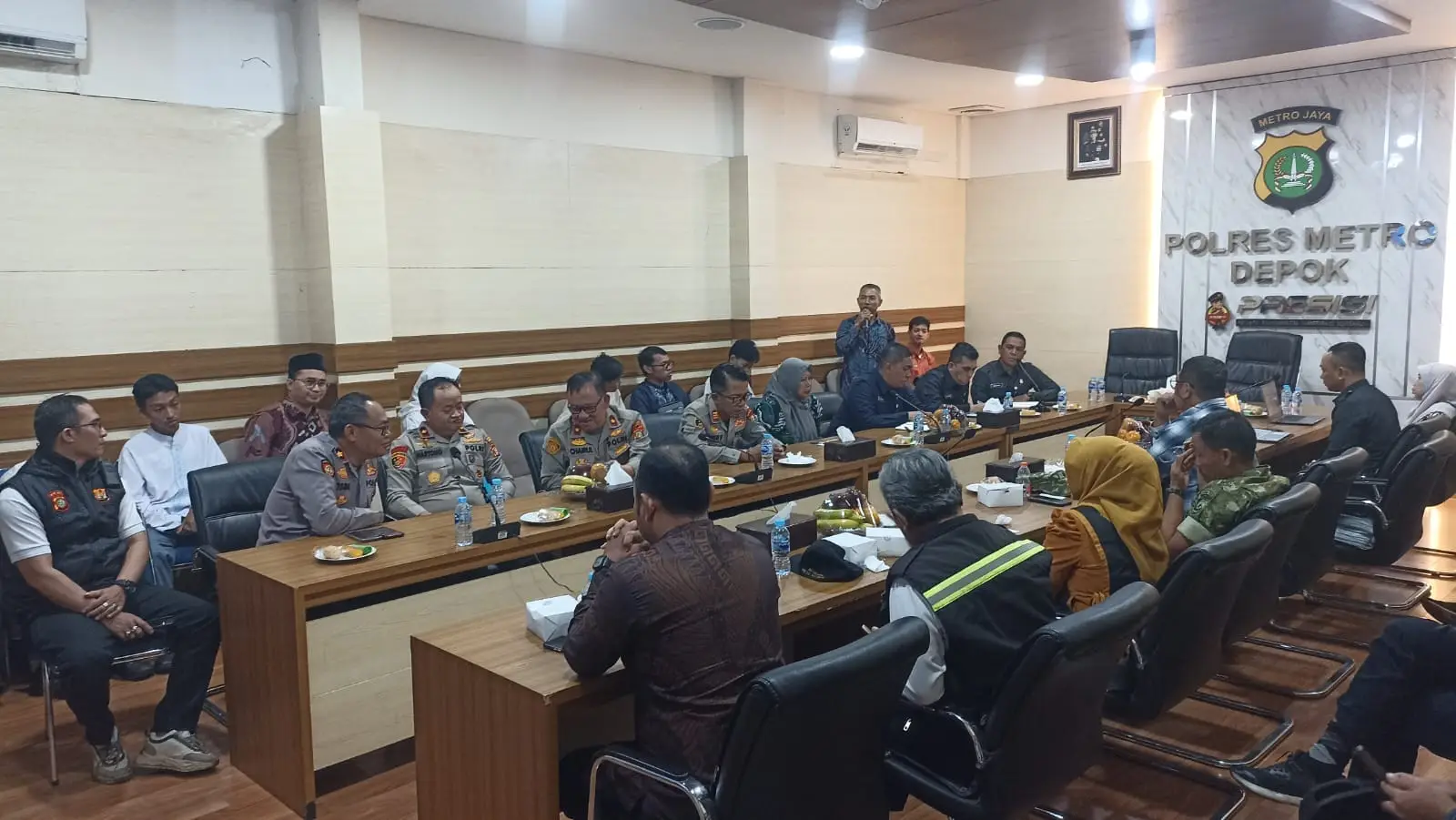 Sespimmen Dikreg 66 Gelar FGD di Polres Metro Depok, Bahas Strategi Tangani Tawuran Pelajar