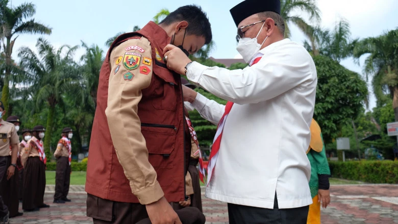 Wali Kota Lepas 48 Anggota Pramuka Kwarcab Depok untuk Jambore Nasional Tahun 2022