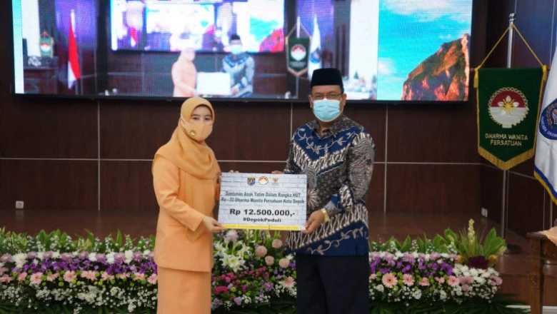 HUT DWP, Baznas Depok Berikan Santunan untuk Anak Yatim