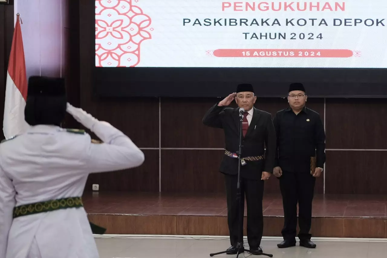 Wali Kota Kukuhkan 42 Anggota Paskibraka Depok 2024