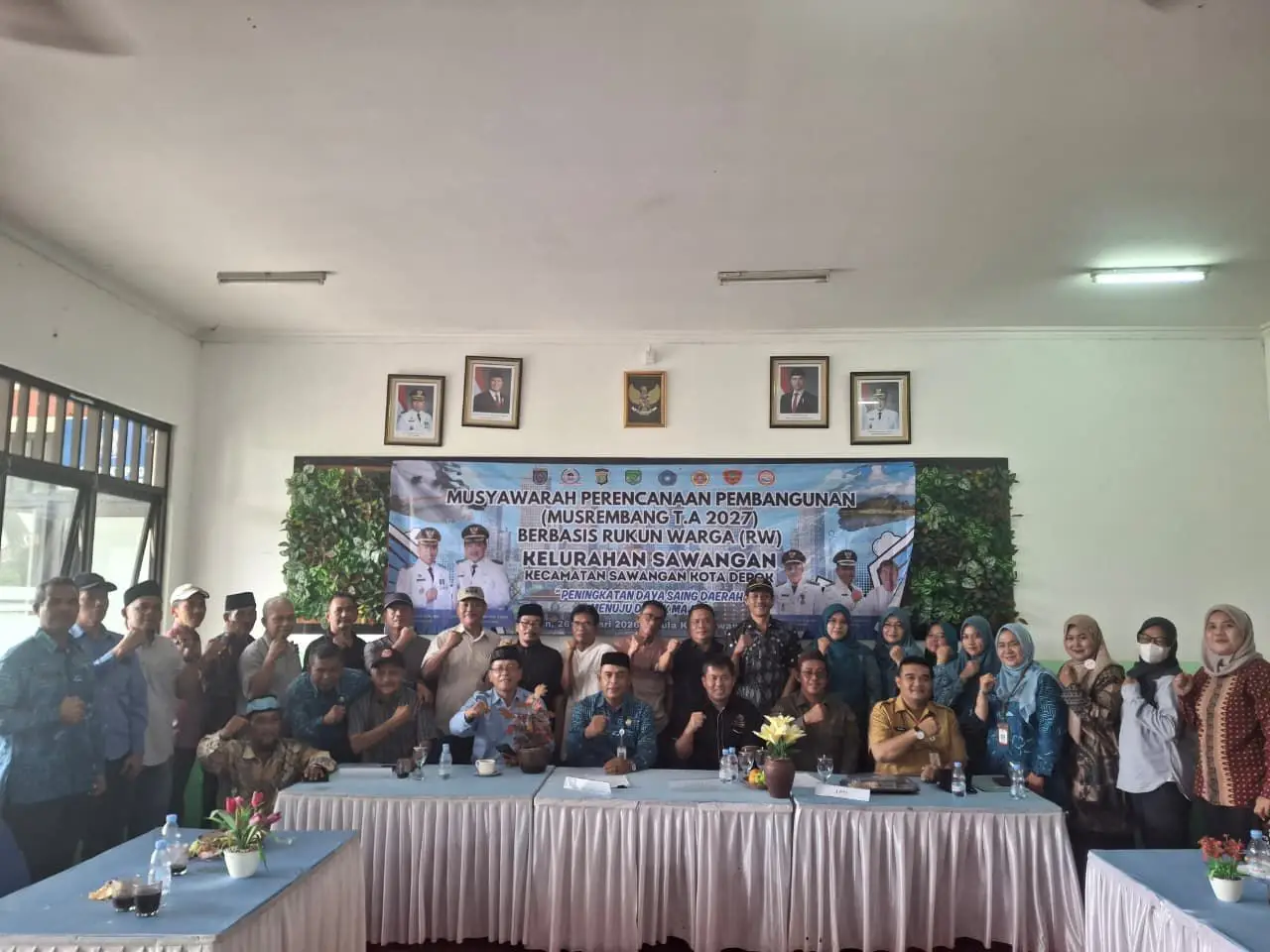 Sambut Baik Program Dana RW Rp300 Juta, Pembangunan di Kelurahan Sawangan Akan Merata