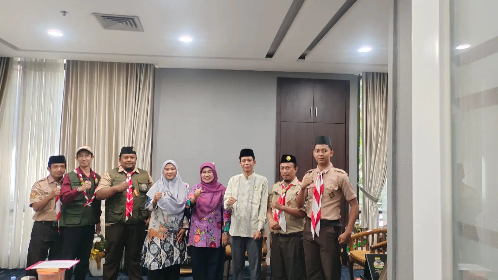 L.P. Maarif NU Depok Jalin Silaturahmi dengan Kwarcab Pramuka, Bahas Sinergi Pembinaan Madrasah